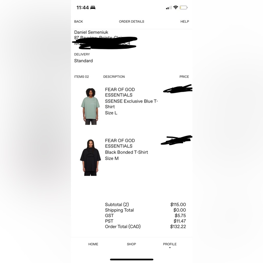 Essentials Fear Of God Black Tee - Picture 4 of 4